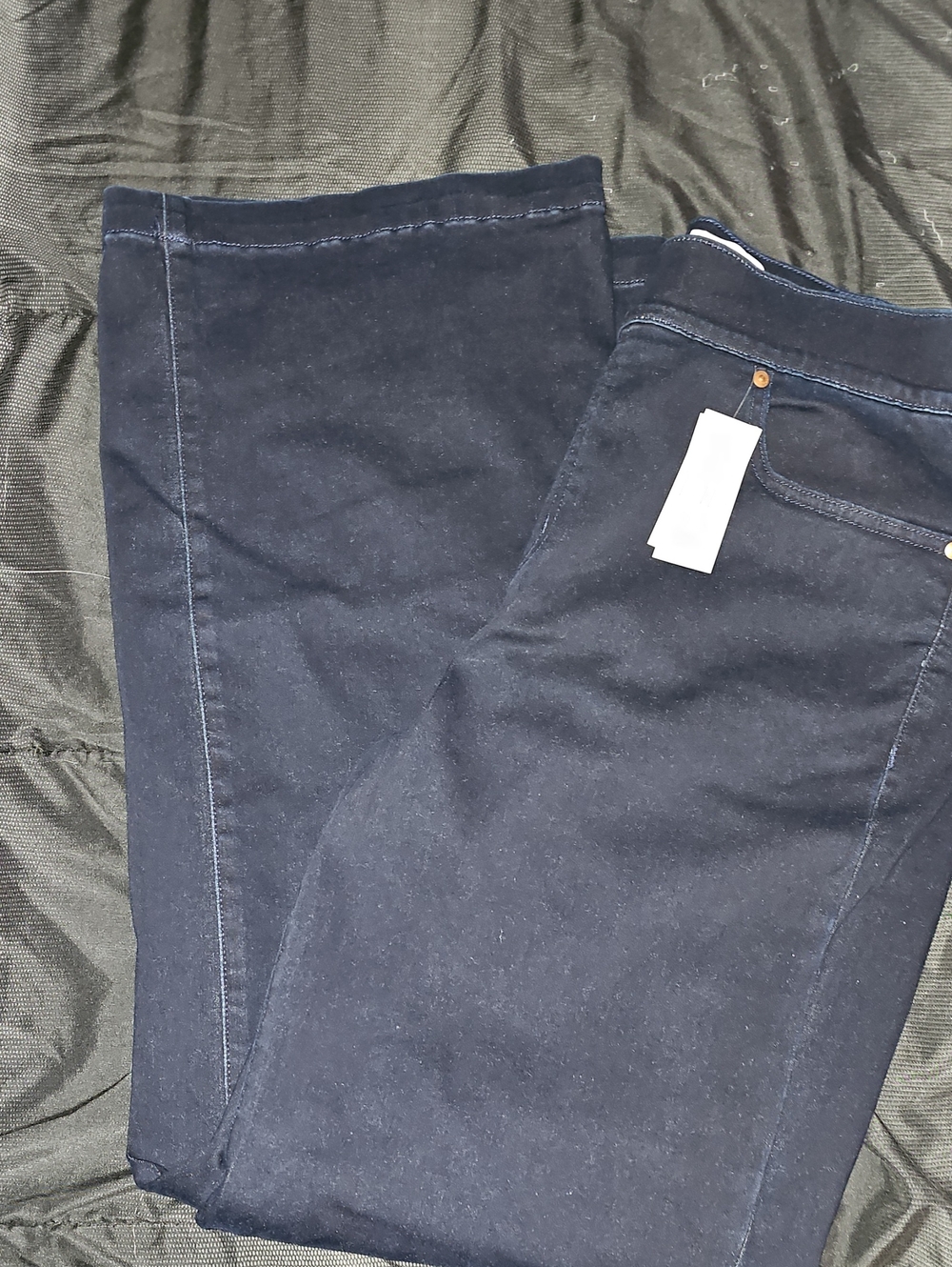 Lane Bryant Navy Pull-On Ponte Jeans-Style Pants